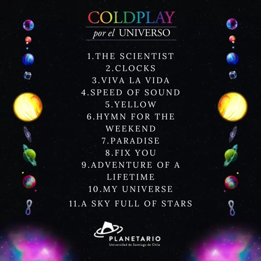 Planetario Coldplay

